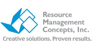 RESOURCE MANAGEMENT CONCEPTS, INC. CREATIVE SOLUTIONS. PROVEN RESULTS. logo