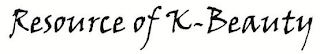 RESOURCE OF K-BEAUTY logo