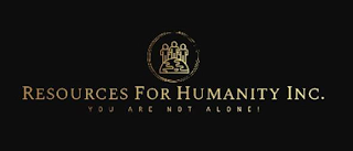 RESOURCES FOR HUMANITY INC. YOU ARE NOT ALONE! logo