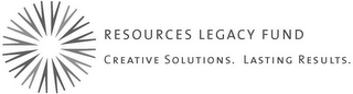 RESOURCES LEGACY FUND CREATIVE SOLUTIONS. LASTING RESULTS. logo