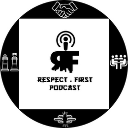 RESPECT . FIRST PODCAST RF logo