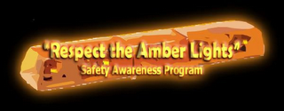 "RESPECT THE AMBER LIGHTS" SAFETY AWARENESS PROGRAM logo