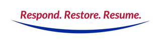 RESPOND. RESTORE. RESUME. logo