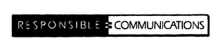 RESPONSIBLE = COMMUNICATIONS logo