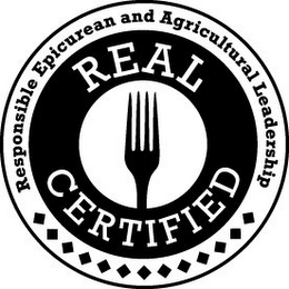 RESPONSIBLE EPICUREAN AND AGRICULTURAL LEADERSHIP REAL CERTIFIED logo