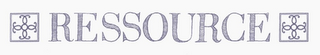 RESSOURCE logo