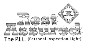 REST ASSURED THE P.I.L. (PERSONAL INSPECTION LIGHT) logo