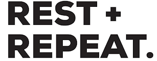 REST + REPEAT. logo