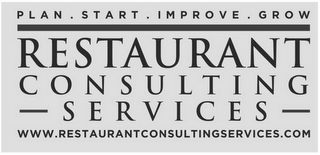 RESTAURANT CONSULTING SERVICES PLAN · START · IMPROVE GROW WWW.RESTAURANTCONSULTINGSERVICES.COM logo