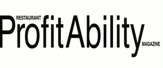 RESTAURANT PROFITABILITY MAGAZINE logo