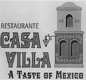 RESTAURANTE CASA VILLA A TASTE OF MEXICO logo