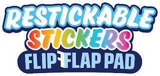RESTICKABLE STICKERS FLIP FFLAP PAD logo