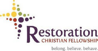 RESTORATION CHRISTIAN FELLOWSHIP BELONG. BELIEVE. BEHAVE. logo
