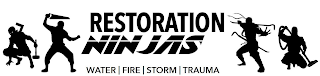RESTORATION NINJAS WATER FIRE STORM TRAUMA logo