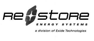 RESTORE ENERGY SYSTEMS A DIVISION OF EXIDE TECHNOLOGIES logo