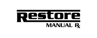 RESTORE MANUAL RX logo