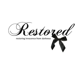 RESTORED RESTORING INNOCENCE FROM DARKNESS logo
