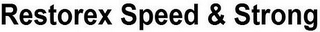 RESTOREX SPEED & STRONG logo