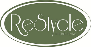RESTYCLE RETHINK...REVIVE logo
