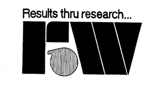 RESULTS THRU RESEARCH...  RW logo