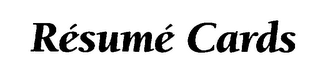 RESUME CARDS logo