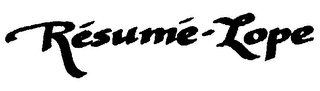 RESUME-LOPE logo