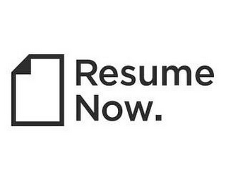 RESUME NOW. logo