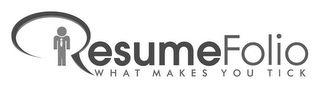 RESUMEFOLIO WHAT MAKES YOU TICK logo