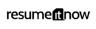 RESUMEITNOW logo