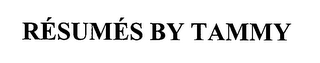RESUMES BY TAMMY logo