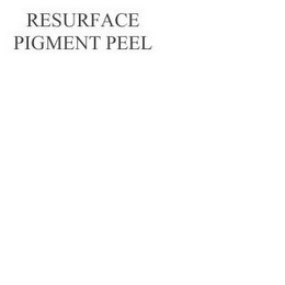 RESURFACE PIGMENT PEEL logo