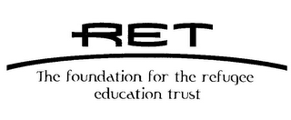 RET THE FOUNDATION FOR THE REFUGEE EDUCATION TRUST logo