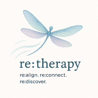 RE:THERAPY RE:ALIGN. RE:CONNECT. RE:DISCOVER. logo