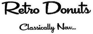 RETRO DONUTS CLASSICALLY NEW... logo