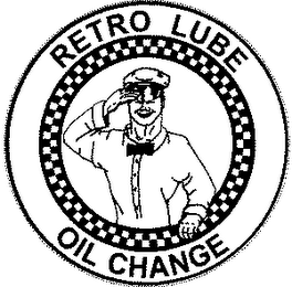 RETRO LUBE OIL CHANGE logo