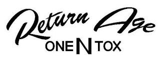 RETURN AGE ONE N TOX logo