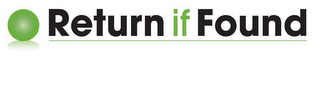 RETURN IF FOUND logo