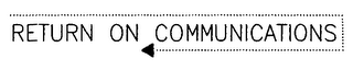 RETURN ON COMMUNICATIONS logo