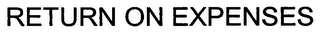 RETURN ON EXPENSES logo
