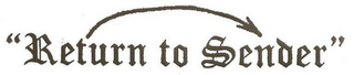 RETURN TO SENDER logo