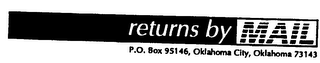 RETURNS BY MAIL logo