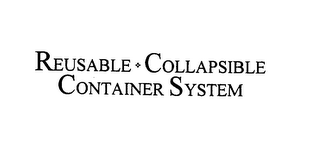 REUSABLE COLLAPSIBLE CONTAINER SYSTEM logo