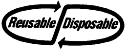REUSABLE/DISPOSABLE logo