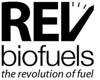 REV BIOFUELS THE REVOLUTION OF FUEL logo