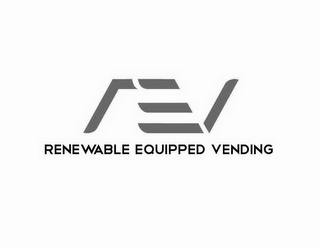 REV RENEWABLE EQUIPPED VENDING logo