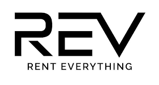 REV RENT EVERYTHING logo