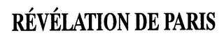 REVELATION DE PARIS logo