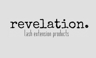 REVELATION. LASH EXTENSION PRODUCTS logo