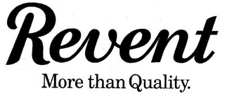 REVENT MORE THAN QUALITY. logo