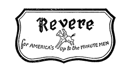 REVERE FOR AMERICA'S UP TO THE MINUTE MEN logo